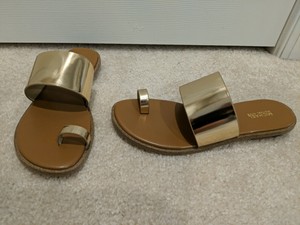michael michael kors ellen leather slide sandal