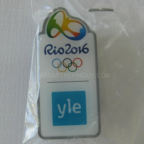 Broche de mídia 2016 Rio Summer Olympic Finland TV YLE - Imagem 1 de 1