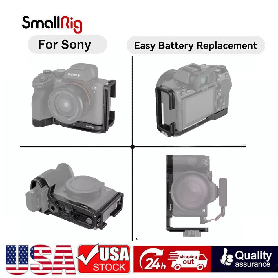 SmallRig Arca L-Bracket Baseplate for Sony Alpha 7 IV/Alpha 7S III/Alpha
