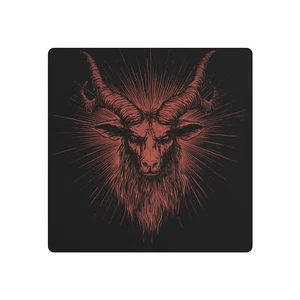 Metal Art Sign with Horned Goat Design, Modern Decor, Wall Art, Home [...] - Picture 1 of 25