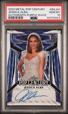 2023 Leaf Pop Century Metal Jessica Alba Auto Autograph Purple #d 6/6 PSA 10