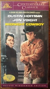 MIDNIGHT COWBOY SEALED Widescreen VHS TAPE W/ MGM Watermarks DUSTIN HOFFMAN - Picture 1 of 3
