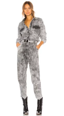 Isabel Marant Étoile Idesia Black Demin Jumpsuit Size 4 (generous fit) - Image 1 of 4