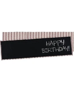 REVERSIBLE TABLE RUNNER~Red & White Stripe~Chalkboard~56" X 15"~Cloth/Primitive - Picture 1 of 1