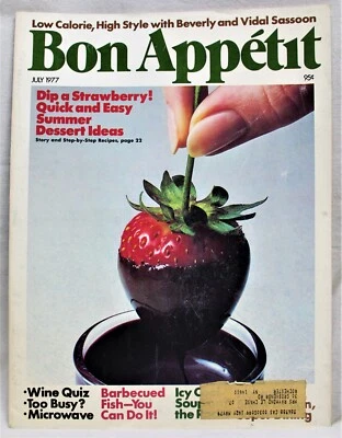 BON APPETIT MAGAZINE JULY 1977 COOKING & FOOD CUISINE - SUMMER DESSERT IDEAS - Image 1 of 4