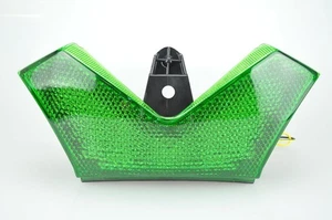 ZZR1400 ZX14 ZX-14R Tail Light, LED Integrated Turn Signal Blinker Green Lens - Picture 1 of 7
