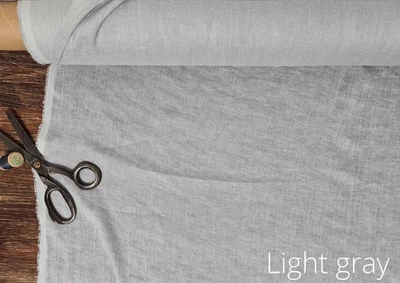 Cornflower Blue Linen Fabric by the Yard – Soft, Breathable for Dresses & Crafts - Image 1 of 4