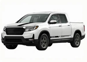 Pickup Truck Hood Side Sticker For Honda Ridgeline Graphics Decal Racing Stripes - Picture 1 of 10