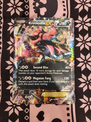 Krookodile EX XY25 Jumbo Cards 2014 Rare Holo Pokemon Card. Lightly played. - Image 1 of 4