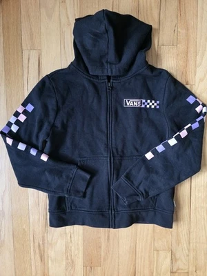 Vans Negro Púrpura Cremallera Completa Sudadera con Capucha Chaqueta Niñas Jóvenes L Grande  Foto 1 de 4
