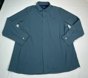 Adidas Shirt Mens XL Long Sleeve Button Up Golf Performance Recycled Polyester - Bild 1 von 14