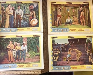 4 1954 Die weiße Orchidee Film Lobby Karten Poster Peggie Castle William Lundigan - Bild 1 von 11