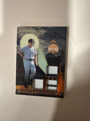 2025 LEAF BRONX LEGACY BUCK SHOWALTER GOTHAM GREATS TRIPLE JERSEY /50 - Image 1 of 4