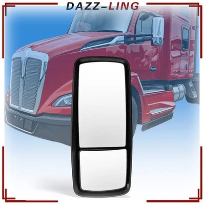 For 2013-2019 Kenworth T680 T880 Driver Side LH Door Mirror Power&Heated Chrome Foto 1 de 4
