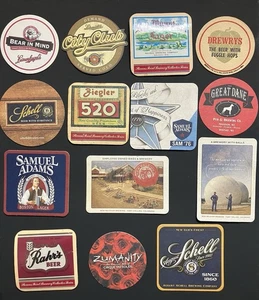 Lotto di 13 sottobicchieri birra vintage, per lo più Minnesota & Wisconsin Midwest Breweries - Foto 1 di 1