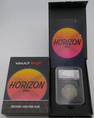 1867 S Seated Liberty Half Dollar NGC VF 25 Vaultbox - 8296361-002 - Image 1 of 4