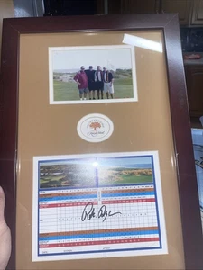 Pete Dye autographed Scorecard The Oceon Course Framed - Picture 1 of 9