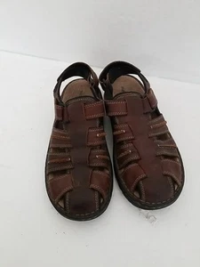 Hush Puppies Size 10 Brown Leather Fisherman Sandals - Picture 1 of 11