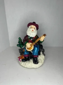 VIDEO RARO Guitarra Animada Cerámica Santa Claus Chinafake Santa Claus Is Coming - Imagen 1 de 5
