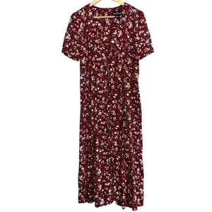 Jamie Brooke Vintage Floral Dress Women 7 Prairie Grannycore Cottagecore Maxi - Picture 1 of 8