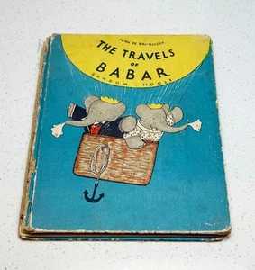 Jean De Brunhoff The Travels of Babar 1934 Random House Vintage - Picture 1 of 8