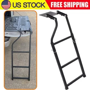 Universal Fit Tailgate Ladder Adjustable Rear Gate Step Ladders for Pickup Truck - Foto 1 di 8