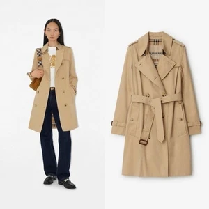 NWOT Burberry Mid-length Kensington Heritage Trench $2,850 - Picture 1 of 12