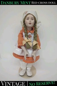 ✨VINTAGE✨ 1986 Danbury Mint NORMAN ROCKWELL Red Cross Volunteer Doll Girl 12” - Picture 1 of 23