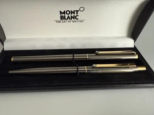 Montblanc Slimline Set, Gunmetall, Füller und Kugelschreiber inklusive Etui - Bild 1 von 10