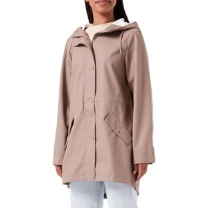 VERO MODA Women's Desert Taupe Sunday Spring Raincoat Size Small - Picture 1 of 12