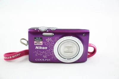 Nikon Coolpix S2700 Digital Compact Camera Working w/ Nikkor 6x Wide Zoom Lens - Image 1 of 4