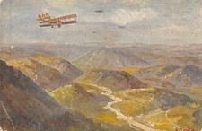 C7614) WW1 AVIAZIONE, SQUADRIGLIA DI AEREI CAPRONI SULLA CONCA DI TOLMINO. VG.