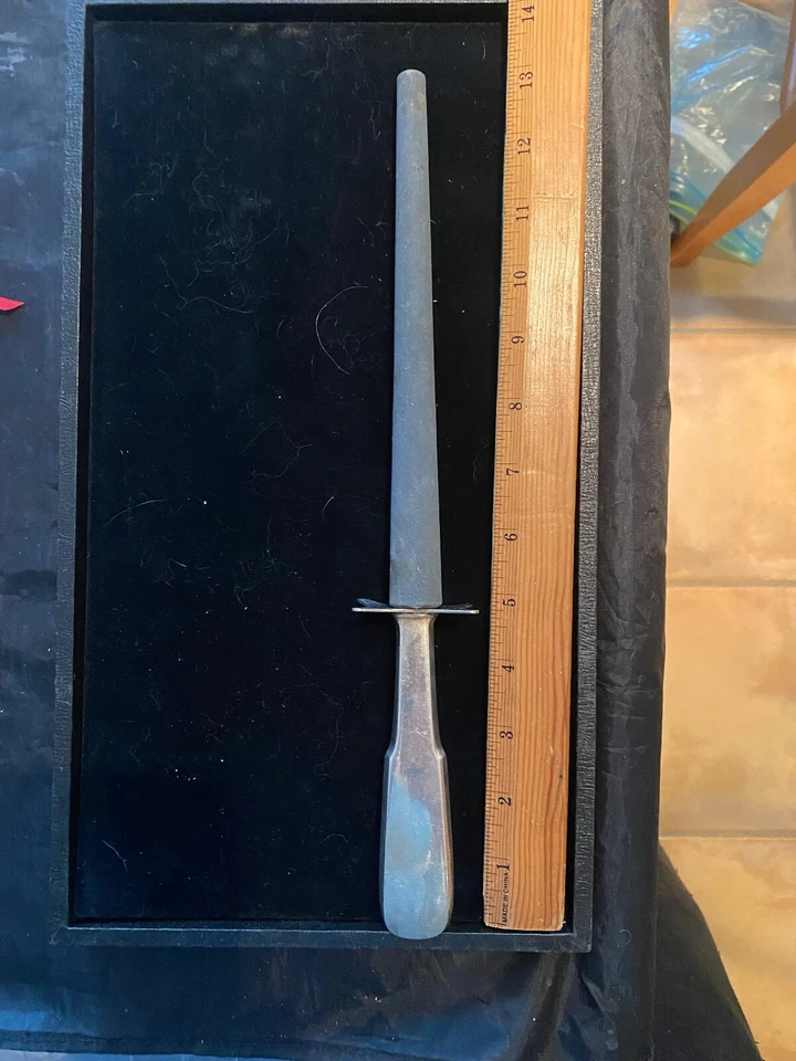 INTERNATIONAL 1810 CARVING SET SHARPENER STERLING HANDLE HONE STONE - Image 1 of 1