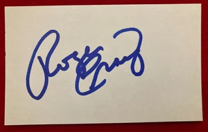 ROGER CRAIG Signed Index Card 1955 Brooklyn Dodgers Los Angeles 1962 Mets d.2023 - Picture 1 of 3