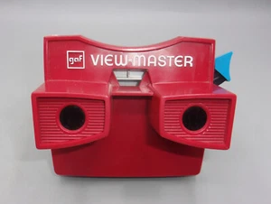 Auténtico visor 3D GAF rojo, blanco y azul años 70 VIEW-MASTER - Hecho en EE. UU. - Imagen 1 de 4