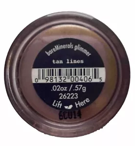 bareMinerals Escentuals Glimmer ~TAN LINES~New~.57g ~DISCONTINUED~ - Picture 1 of 1