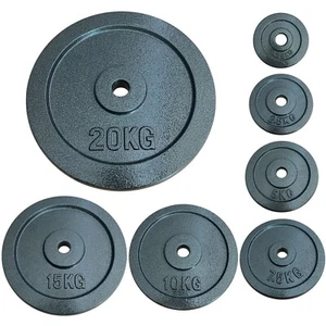 Chase Fitness 1" Cast Iron Weight Plates 1.25KG - 20KG For 1" Barbells/Dumbbells - Picture 1 of 29