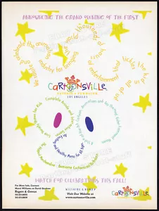 CARTOONSVILLE Eatery & Funhouse__Original 1997 print AD / promo ad__LOS ANGELES - Picture 1 of 1