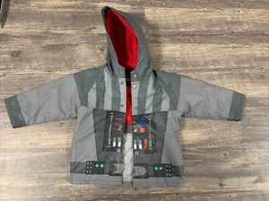 Western Chief Star Wars Hooded Raincoat Boys Water Resistant Jacket Size 2T Gray - Picture 1 of 6