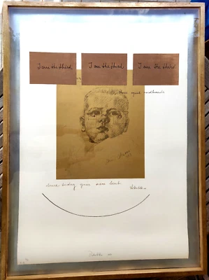 Grande serigrafia numerata e firmata a mano Michelangelo Pistoletto in cornice - Immagine 1 di 4