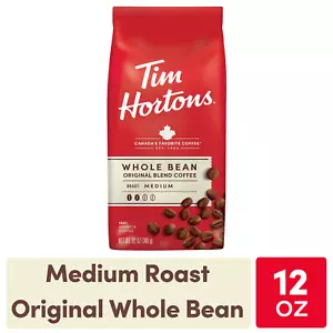 Whole Bean Original Blend Ground Coffee, 100% Arabica Medium Roast, 12 Oz - Picture 1 of 12