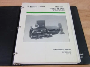 Motorola MCX1000 Two Way FM Radio VHF Service Manual book - Picture 1 of 6