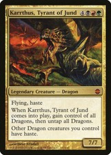 1X Karrthus, Tyrant of Jund - Alara Reborn - NM/EX MTG CARD