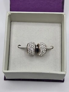 Prerogatives Sterling Silver Clear Rhinestone Charms - Picture 1 of 3
