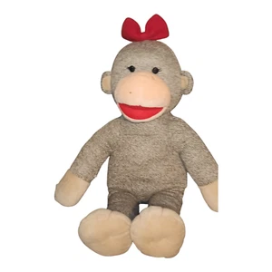 Costruisci un Orso 18" Ragazza CALZA SCIMMIA con Fiocco Rosso Peluche Peluche - Foto 1 di 8