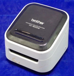 Brother VC-500W Full Color Label Printer No Power Cable Missing Back Plate AS IS - Picture 1 of 3