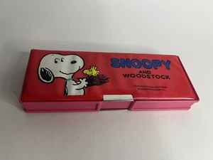 Vintage Butterfly Originals Snoopy Mini Pencil Case w No Pencils 1958 1965 Unuse - Picture 1 of 4