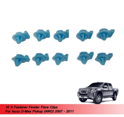 10 X Fastener Fender Flare Clips Fits Holden Rodeo Pickup 2007 2008 2009 - 2011 - Image 1 of 4