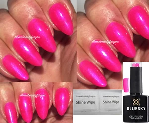 BLUESKY GEL NAIL POLISH PINK FUCHSIA LILAC SHIMMER 80614 FUTURE UV LED SOAK OFF - Picture 1 of 4