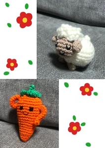 Häkelpuppen (handmade, 6-7 cm) - Bild 1 von 4